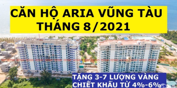 Aria Vũng Tàu Chiết Khấu 528 Triệu-Căn 2PN-115m2, View Biển, Tầng Cao,4.5 tỷ