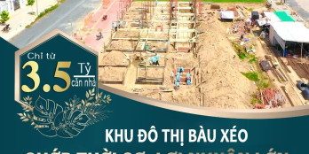 BIỆT THỰ XÂY SẴN , NHÀ LIÊN KẾ VƯỜN khu đô thị  BÀU XÉO GIÁ 3,5 TỶ / CĂN