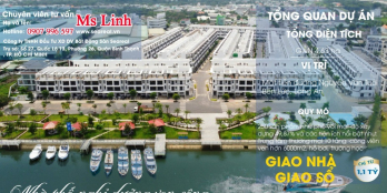 Cơ hội sở hữu nhà phố mặt tiền sông, ngân hàng hỗ trợ vay ân hạn gốc lãi 24th