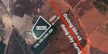 Sang nhượng lô đất vuông vức ngay sát liên huyện đã làm. Cách QL1A 1,5km.