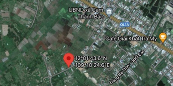 Bán lô đất mặt đường nhựa rộng 9m, quy hoạch đường 18m Xã Cam Thành Bắc