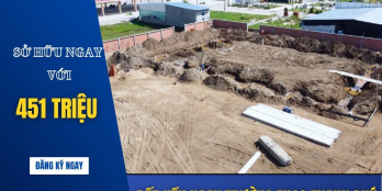 Mặt tiền Thị Trấn Thạnh Phú giá ưu đãi cơ hội sinh lời cao khi chợ vào hoạt