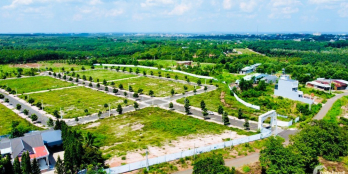 Bán đất MT 13m DT 6x25 =150m2 Cam kết lợi nhuận đến 6% sô hồng riêng TT tư 470tr