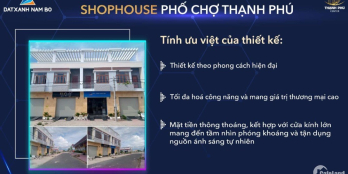 Shophouse Phố Chợ Thạnh Phú Ưu Đãi Đặc Biệt Giá Gốc Đầu Tư - Sinh Ngay Lợi Nhu