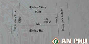 Cần bán 2 lô đất tại thôn Sú 1, Lâm Động, Thủy Nguyên, Hải Phòng