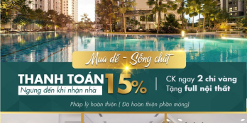 Căn hộ sân vườn Nguyễn Văn Linh 3PN, 260m2 chỉ 15% Nhận nhà LS 0% NH 70%