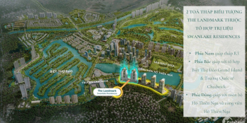 Còn duy nhất 2 căn 3PN, mặt trước view Hồ Thiên Nga, chung cư Landmark Ecopark