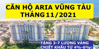 Aria Vũng Tàu Căn 2PN 110m2 Tầng 12,13 View Biển, Giảm 660 Triệu, 4.3 Tỷ Giao Th