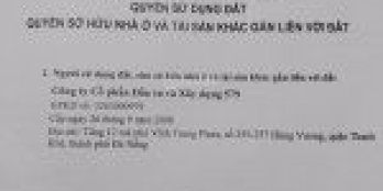 Chính chủ bán đất mặt tiền Trần Đại Nghĩa, Ngũ Hành Sơn, Đà Nẵng