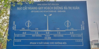 298m Đất ĐẦU VE TĐC Hồng Thắng- Sầm Sơn, giá rẻ. LH: 0988196381