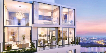 Căn hộ duplex siêu rộng, thiết kế ban công 360 độ nhìn toàn thành phố 295m2