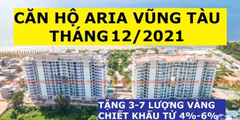 Căn 2PN,3PN Giá 2.6 Tỷ, Chiết khấu từ 370 Triệu, Aria Vũng Tàu Giao Tháng 1/2022