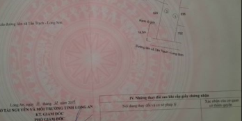 Bán 564m2 thổ cư, mặt tiền đường nhựa xe 45 chỗ, gần chợ Rạch Kiến. Giá 6.7tr/m2