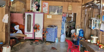 Cần bán căn nhà gỗ cột cam xe Với diện tích 5,4x7,5 giá 35tr