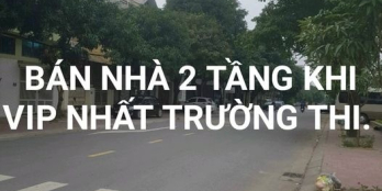 BÁN NHÀ 2 TẦNG KHU ĐẸP NHẤT TRƯỜNG THI