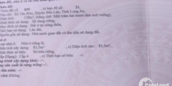 Nhà phố tính thanh khoản cao,ngay MT Nguyễn Hữu Trí,Long An.Nhà 1 trệt 1 lầu.Sổ