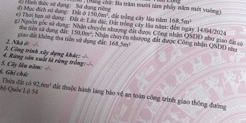 Bán căn nhà 2 mặt tiền quốc lộ 54, cặp bên hong có đường đan 2m