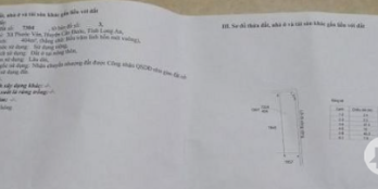 Bán 404m2 đất xã Phước Vân, huyện Cần Đước, tỉnh Long An, giá 2.1 tỷ