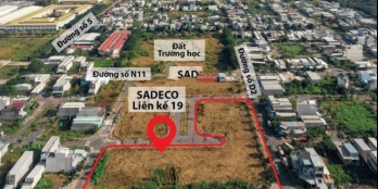 Bán đất nền KDC Sadeco Long Hậu, dt: 5x20m, giá 3 tỷ, sổ đỏ, xây dựng ngay.