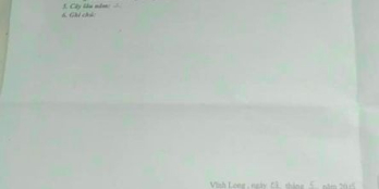 Cần Bán nhà mặt tiền đẹp xã Long Phước, Huyện Long Hồ lộ ôtô trước nhà 3m