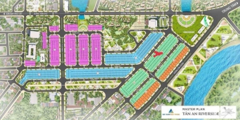 ĐẤT KHU ĐÔ THỊ TÂN AN RIVERSIDE  Đường trước đất 18m, vỉa hè lót đá Granite