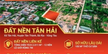Đất Thị xã Phú Mỹ 242m² SẴN SỔ SANG TÊN