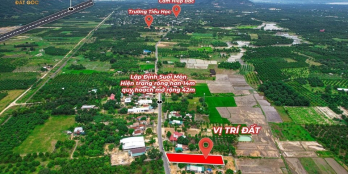 LÔ ĐẤT MẶT TIỀN ĐƯỜNG LẬP ĐỊNH SUỐI MÔN - QUẢNG ĐỨC, CAM LÂM, NGANG HƠN 17m