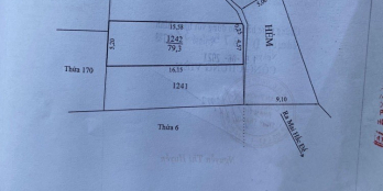 Cần bán lô đất đẹp giá rẻ nhất khu vực Mai Hắc Đế  Diện tích : 79m2 (5 x  15.6 x