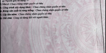 Chính chủ cần bán lô đất 2 mặt tiền với 120m2 chỉ có 6ty2