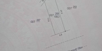 Mặt tiền đường Xô Viết Nghệ Tĩnh đường trung tâm thị xã Đức Phổ.