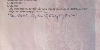 Cần bán gấp  lô đất thiết đính, bắc phường bồng sơn