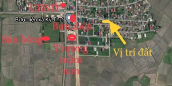 Chính chủ bán đất Kỳ Thư, cách Vincom 900m, ngay ngã 4 sau Mầm Non Kỳ Thư