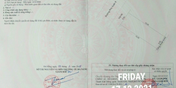 Bán lô đất MT Phú Xuân 8 - Hòa Minh - Liên Chiểu.