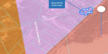 Chủ đất cần bán gấp lô tam giác đường ô tô 1 sẹc đường Vành Đai 3 xã Phú Thạnh