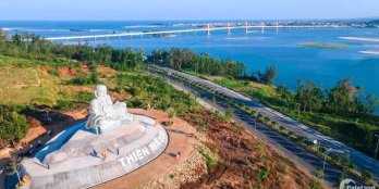 Đất Tịnh Khê gần sông ngay chân cầu Cổ Lũy, DT 151.4m2, nở hậu, sổ hồng chính ch