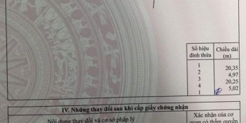 Ông anh mình cần bán lô đất sổ riêng