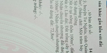 Cần bán lô đất.. Mt đường 5m..xung quanh là nhà.. gần nhà văn hóa thôn..