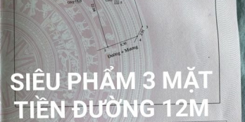 BÁN ĐẤT  3 MẶT TIỀN GẦN ỦY BAN NGHI TRUNG VÀ TRƯỜNG THPT NGUYỄN DUY TRINH