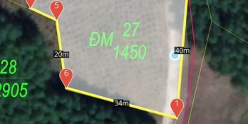 Diên Tân - Diên Khánh 1450m2 CHN mặt tiền dài 40m