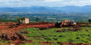 10x100 có sổ hồng riêng - Đường bê tông trước đất 4m - Điện và hệ thống chiếu sá