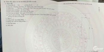 BÁN ĐẤT NỀN PHƯỜNG TÂN HÒA, VL. ️ Giá: 4t5/1m².