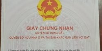 gả gấp căn nhà có sổ hồng, thổ cư 80%, đã xây dựng toàn bộ 444m