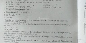 cc Cần bán gấp nhà MT Tân Xuân 1 - ấp Đình, xã Tân Xuân - Hóc Môn