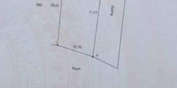 Đất 2 mặt tiền + nhà cấp 4 Giá 580 tr.