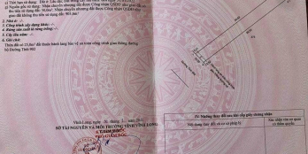 Bán 2.820,7 m đất thuộc xã Chánh An, huyện Mang Thít