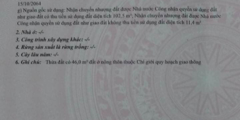 Chính chủ e bán lô đất 15m bám mặt đường tránh 477