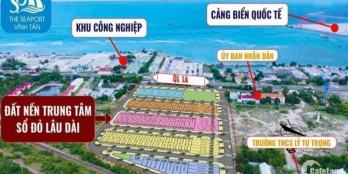 Đất nền mặt QL1, sổ đỏ sẵn, ven biển