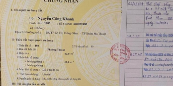 CẦN BÁN ĐẤT 28/17 lê thị hồng gấm, phường tân an - thành phố buôn ma thuột