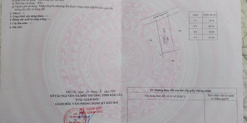 Mặt tiền đường nhựa Diện tích ngang 9.5m sâu 54 m