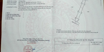 Bán nền đôi 10*43 có 160m thổ  Đất ở xã mỹ ngãi tp cao lãnh đồng tháp